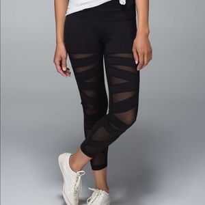 Lululemon Wunder Under Tech Mesh Legging